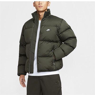 耐克男装复古休闲保暖立领羽绒服