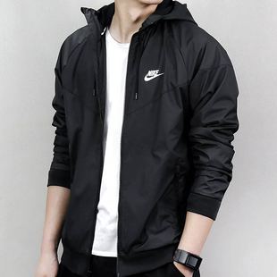 Nike耐克男子WINDRUNNER风行者休闲连帽梭织夹克外套727325-010