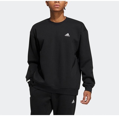 休闲运动套头卫衣阿迪达斯圆领男