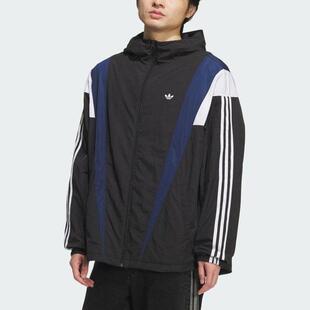 adidas三叶草男装  潮流时尚宽松休闲百搭连帽夹克外套KS3552