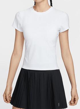 Nike耐克女装 简约时尚百搭轻便透气运动休闲短袖T恤 HQ2995-100