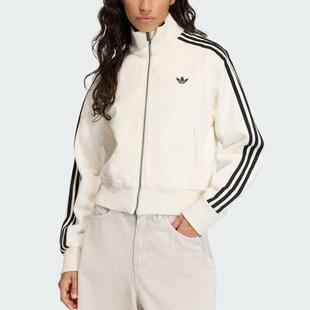 adidas三叶草女装 经典条纹立领夹克外套KD2892 KB4517 KB4516