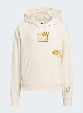 adidas三叶草大童装 潮流时尚舒适休闲运动连帽卫衣JC6820