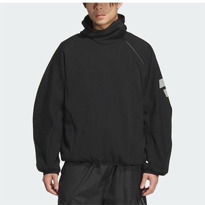 阿迪男装宽松休闲连帽套头卫衣