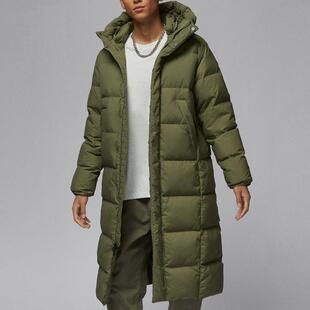 Nike耐克男装 时尚运动休闲保暖长款连帽羽绒服FV7270-222