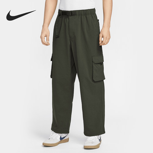Nike耐克男裤透气梭织宽松工装裤