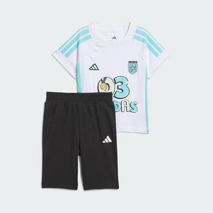 adidas阿迪达斯童装 简约百搭运动休闲短袖T恤套装 JM3416