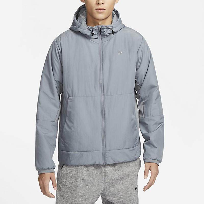 正品耐克 THERMA-FIT男子连帽保暖休闲运动短款棉服FB7545-084