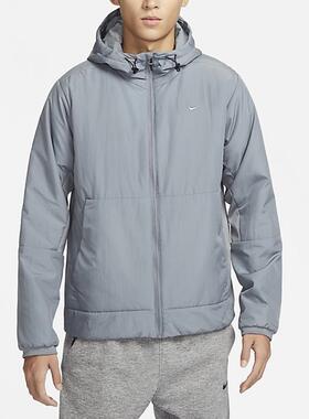 正品耐克 THERMA-FIT男子连帽保暖休闲运动短款棉服FB7545-084