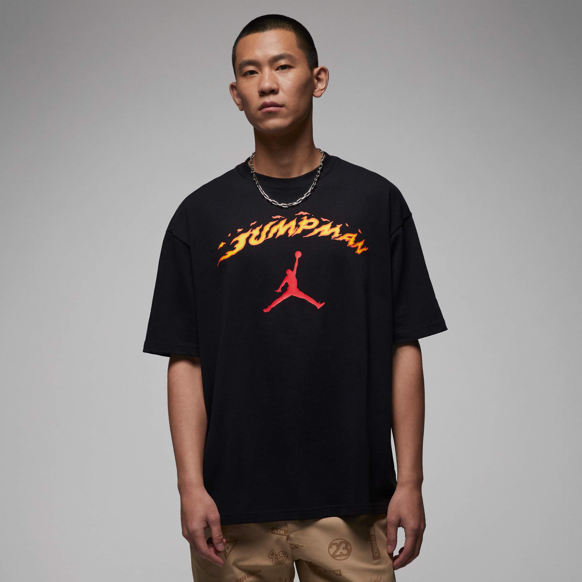 Nike耐克24夏季JORDAN男子纯棉印花运动休闲短袖T恤FJ7685-010-封面