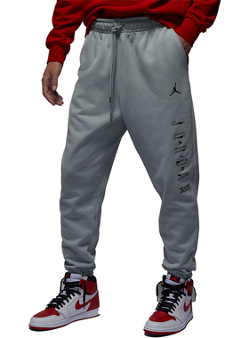 正品耐克Air Jorda男士薄绒休闲运动针织舒适束脚长裤FZ6442-046