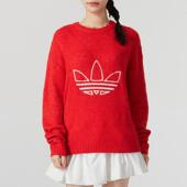 毛衣线衫 百搭运动休闲圆领长袖 JN0714 时尚 Adidas三叶草女装