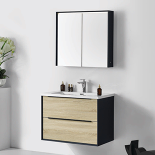 北欧浴室柜洗漱台洗手盆柜组合卫生间实木智能现代简约洗脸台出口