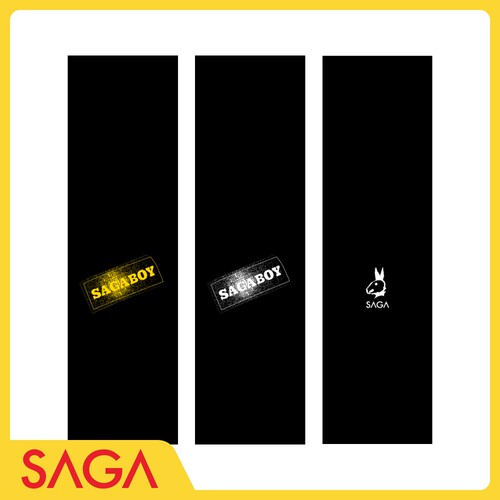 SAGA滑板砂纸 向小军小黑板命专业双翘滑板砂纸 9X33英寸