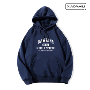 怪奇物语周边卫衣STRANGER THINGS地狱火俱乐部HAWKINS套头连帽衫