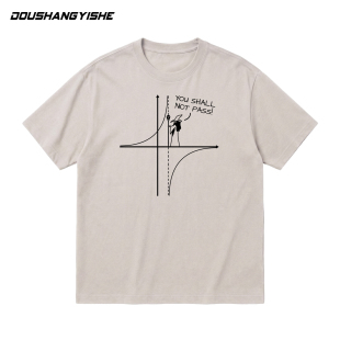 理科生趣味数学短袖 指环王魔戒巫师甘道夫You pass not T恤 shall