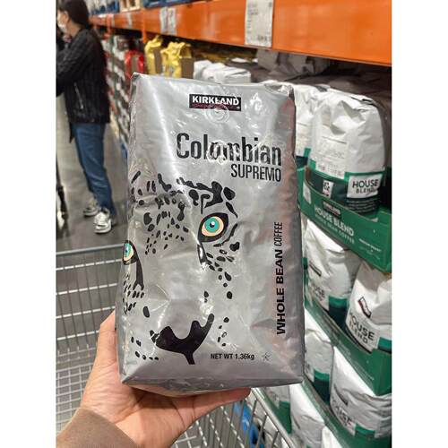 开市客代购 KIRKLAND/科克兰美国进口焙炒哥伦比亚咖啡豆1.36kg