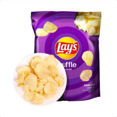 开市客代购乐事黑松露口味马铃薯片500g薄脆口感膨化食品LAYS