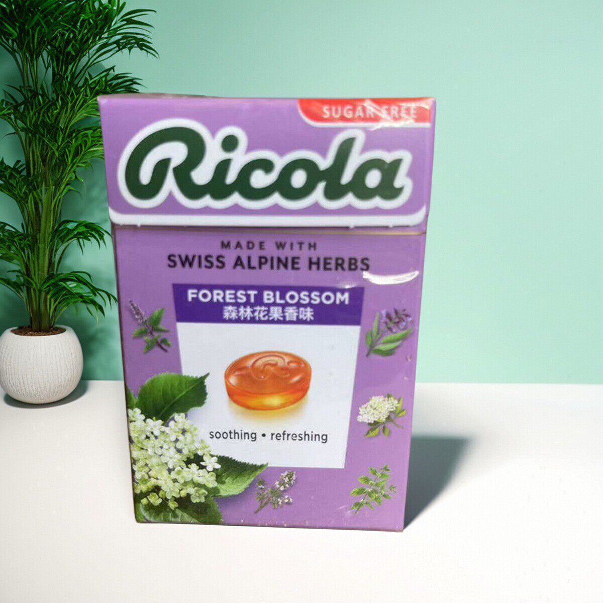 盒马代购瑞士利口乐森林花果香味无糖润喉糖清新口气糖果40g清爽