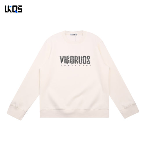 骆克骑士潮牌25秋经典款圆领卫衣男合身简约长袖上衣套头外穿打底