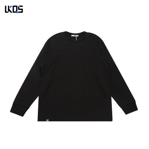 骆克骑士潮牌25秋经典圆领长T男微阔简约长袖上衣套头外穿打底