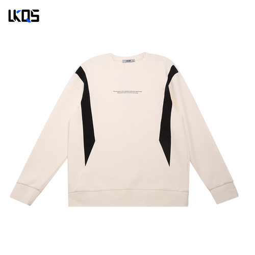 骆克骑士潮牌25秋圆领卫衣男微阔潮流简约图案上衣套头外穿打底