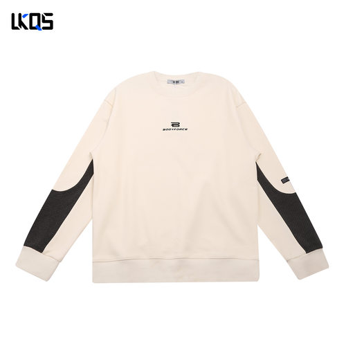 骆克骑士潮牌25秋圆领卫衣男微阔潮流简约图案上衣套头外穿打底