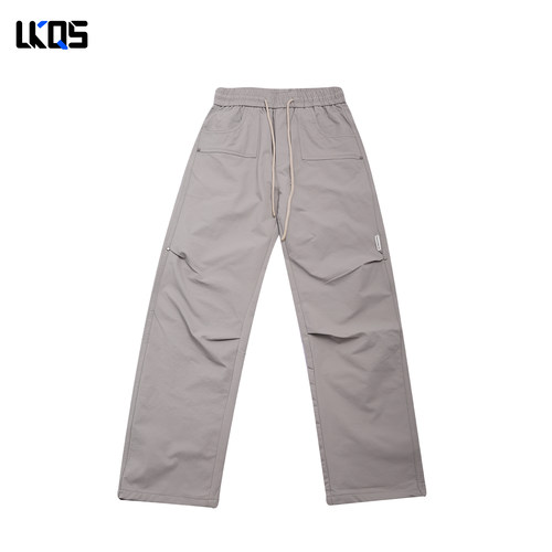 骆克骑士潮牌25秋男士休闲裤微阔个性穿搭潮流抽绳时尚休闲裤