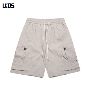 骆克骑士潮牌26春男士休闲裤短裤合身五分裤个性穿搭抽绳运动裤