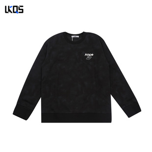 骆克骑士潮牌25秋经典 上衣套头外穿打底 圆领卫衣男微阔简约长袖