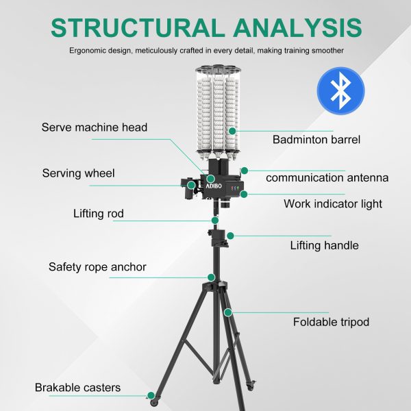 艾迪宝羽毛球训练器ADIBO