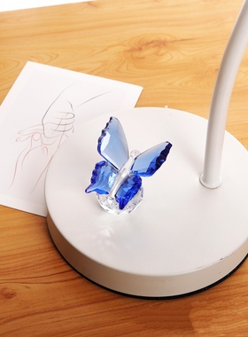 ins风可爱小蝴蝶 山东淄博博山琉璃小动物摆件送儿童房间装饰礼品