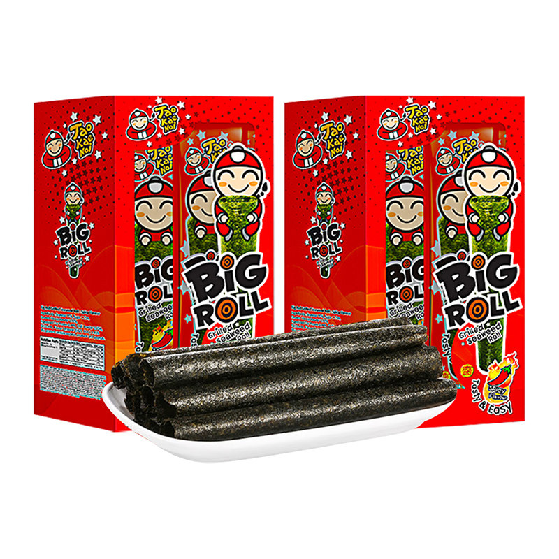 老板仔辛辣味香脆海苔27g*2盒组合泰国进口网红休闲零食
