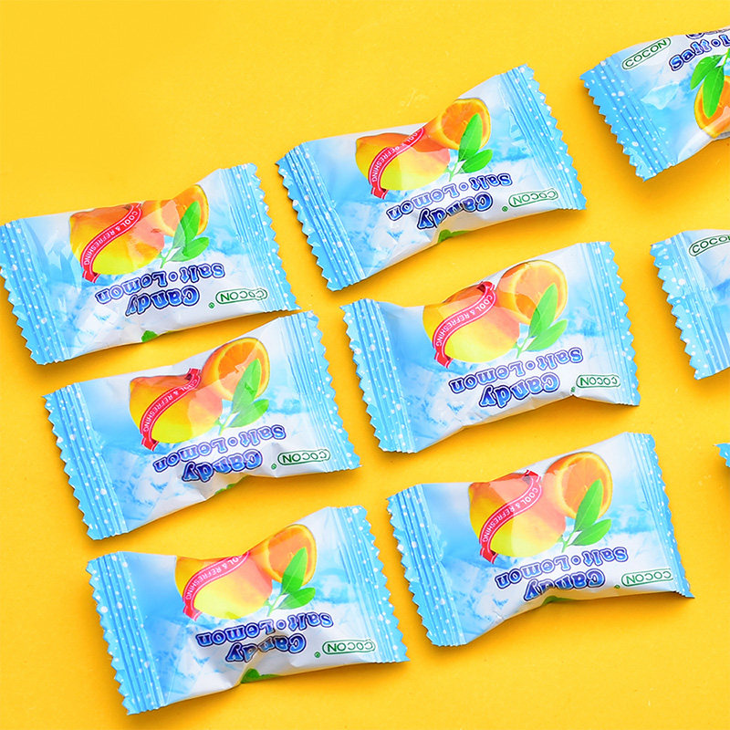 可康牌咸柠檬味薄荷糖150g*3袋原装果味休闲网红零食
