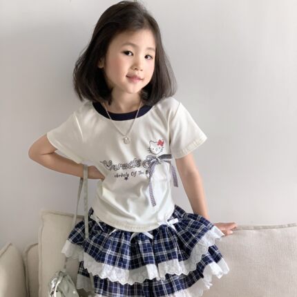 童装新款女童短袖t恤2026夏装女孩洋气短款辣妹儿童超好看上衣