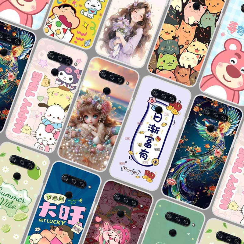 LG V50 ThinQ手机壳DIY LGV50保护套 LG v50照片图案定制 软防摔福气卡通