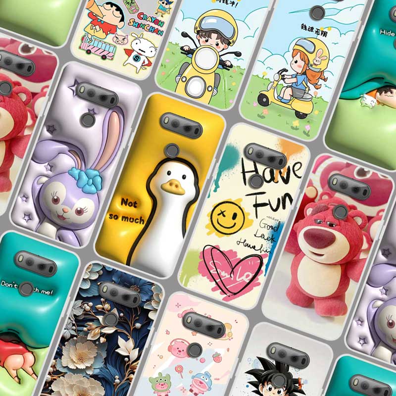 LG V20手机壳软胶 LGV20保护套 lg v20仿立体凸起卡通鸭 防摔可爱