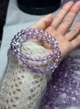 上新！厂家直销一手货源！阿富汗天然水晶紫锂辉手链超性价比！