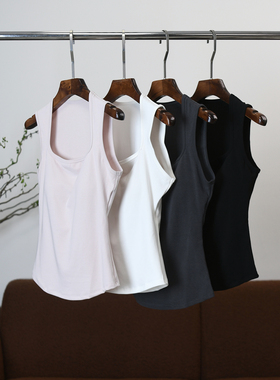 【颖颖家】一定要多收两件！巨好穿百搭显瘦方领带胸垫背心 W1267