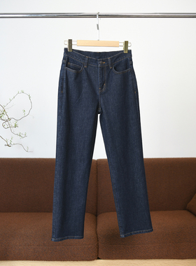 小个子的福音~筷子腿，显瘦显瘦显瘦深蓝色牛仔裤 女春夏W798