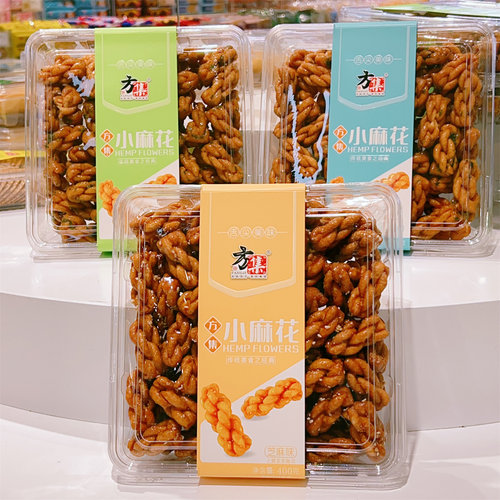 方集芝麻味小麻花400g*2盒