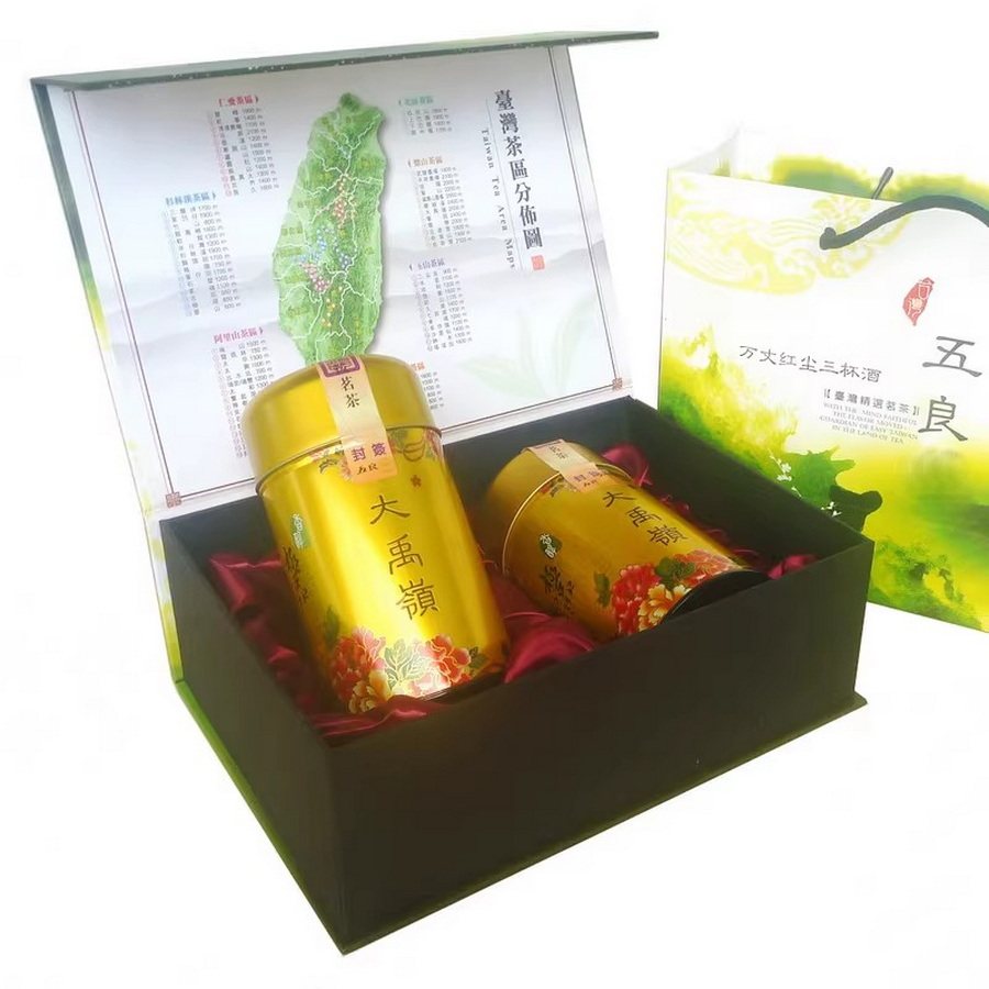 台湾五良高冷茶大禹岭茶王礼盒300g 正品原产地高海拔新茶雪乌龙