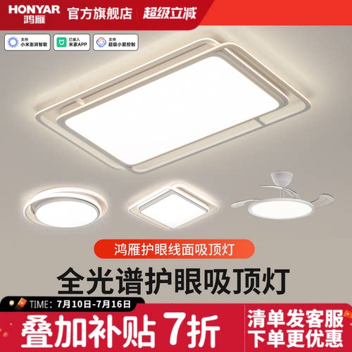 客厅吸顶灯现代简约大气鸿雁
