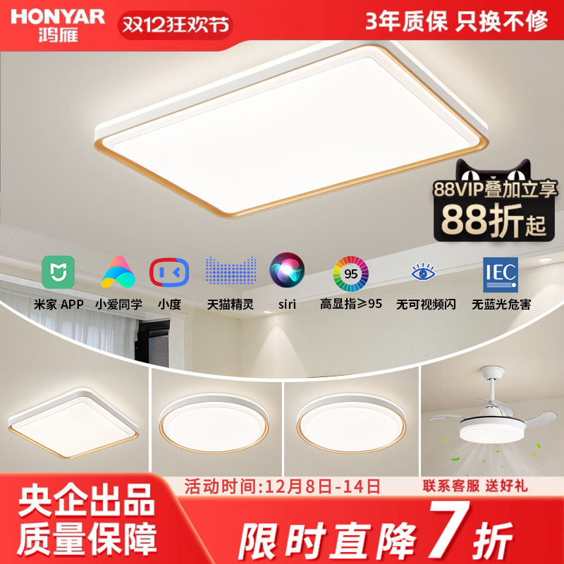 鸿雁餐厅卧室现代轻奢照明吸顶灯