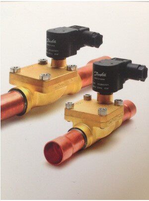 原装丹佛斯电磁阀带220V线圈冷库空调船上配件热力膨胀阀EVR6