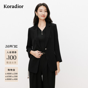 【盈动绽放】珂莱蒂尔2025年三职业西装外套女气质西服上衣