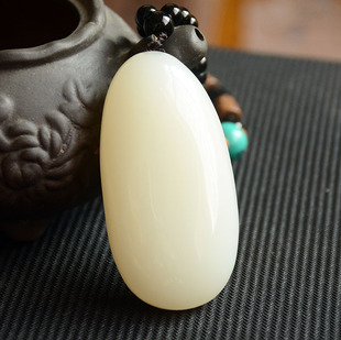 新疆和田玉手把件挂件羊脂白玉籽料原石手玩件白玉原石把玩件腰挂