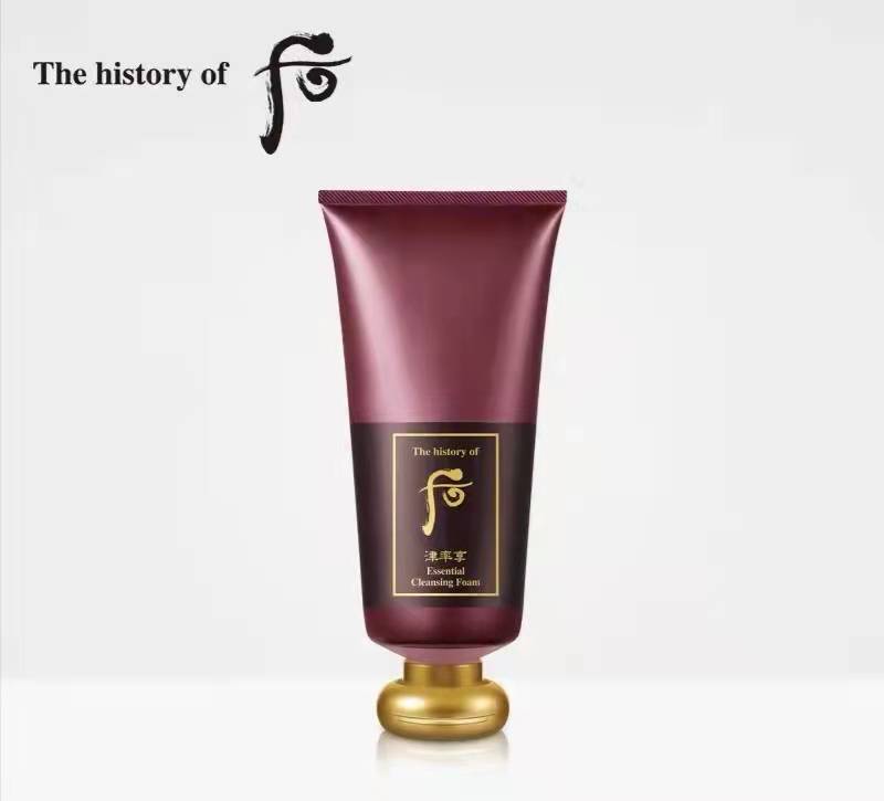 韩国whoo后津率享红华凝香洁面乳保湿抗皱紧致细腻维持肌肤平衡