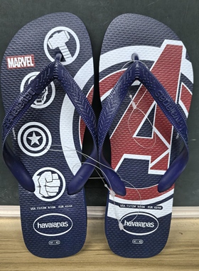 人字拖平底休闲日常沙滩防滑男鞋平跟marvel logomania