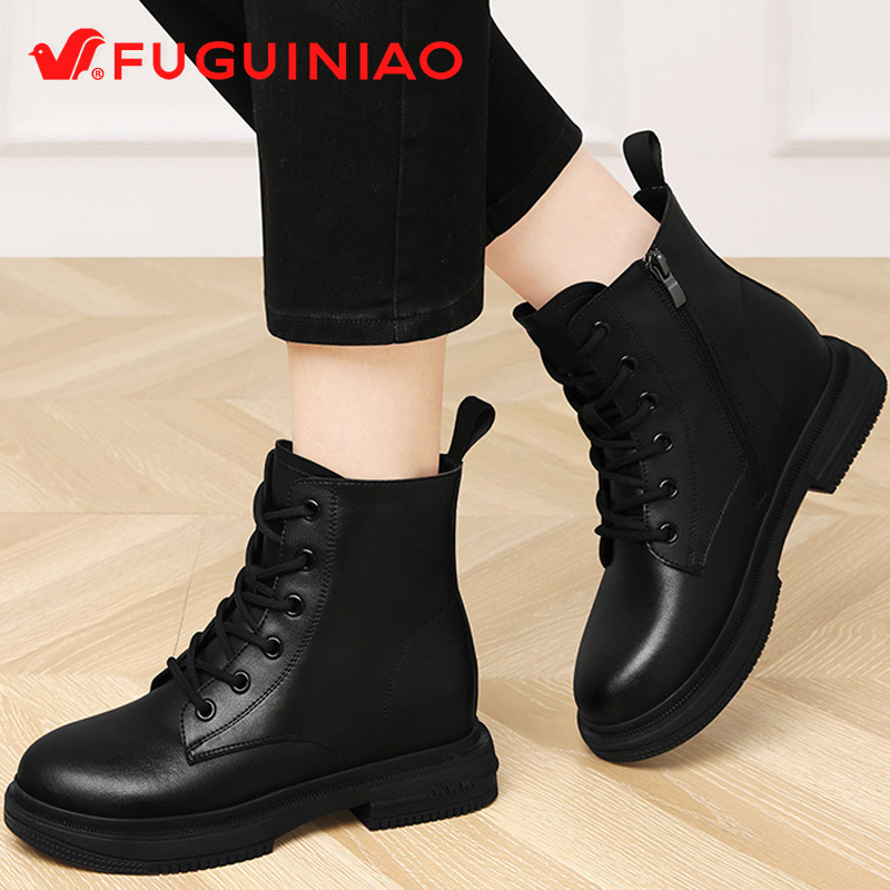 冬季新品FGN/富贵鸟软底中跟女鞋